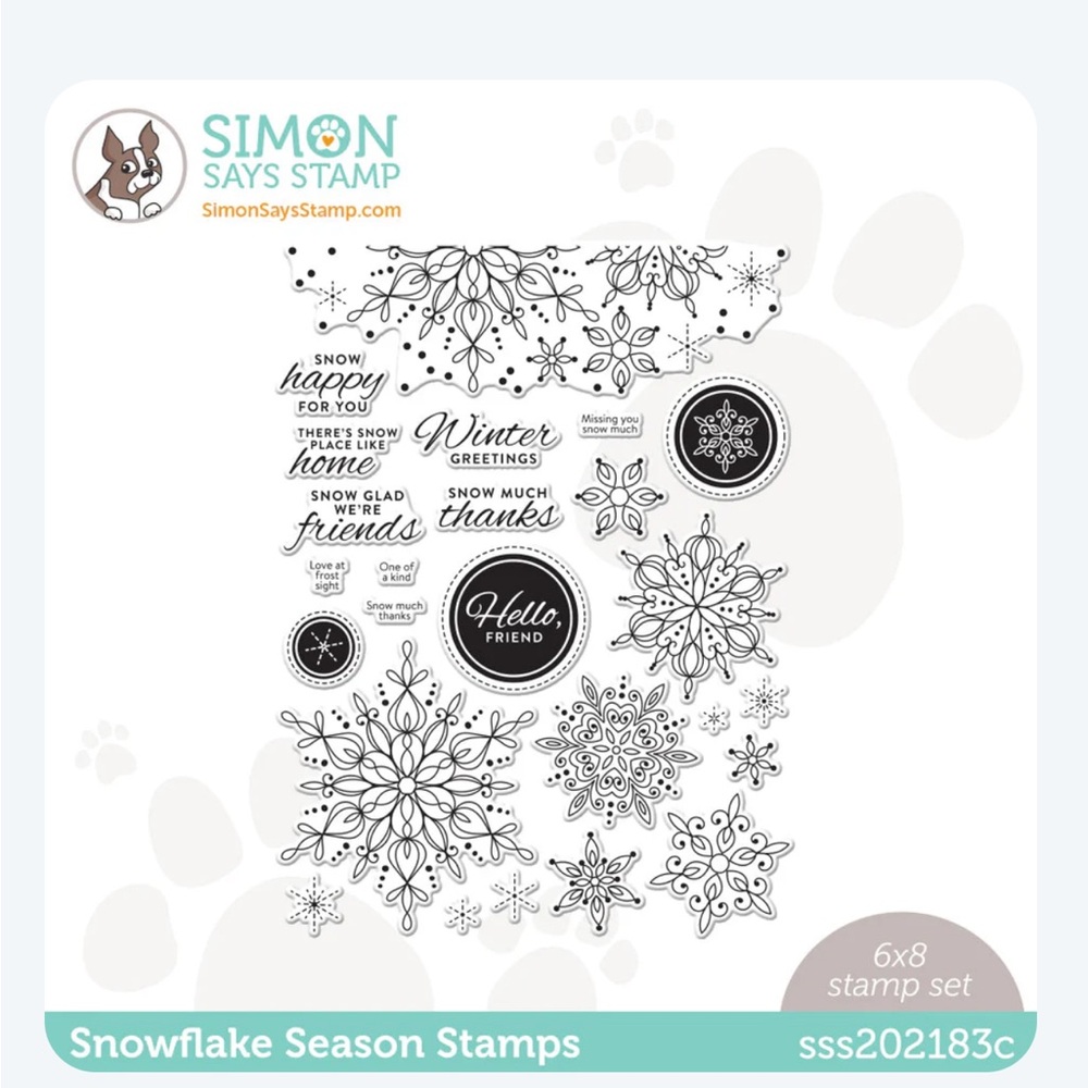 Snowflake Season Clear Stamps - SSS